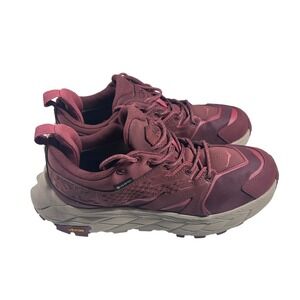 Hoka Anacapa Low GTX Womens Hiking Trail Shoes Goretex Burgundy Size 8B